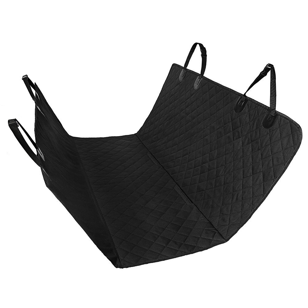 Dog Car Seat Cover with Mesh Window – Pet Hammock & Safety Protector for Rear Seats | Zipper, Pocket & Travel-Friendly Design