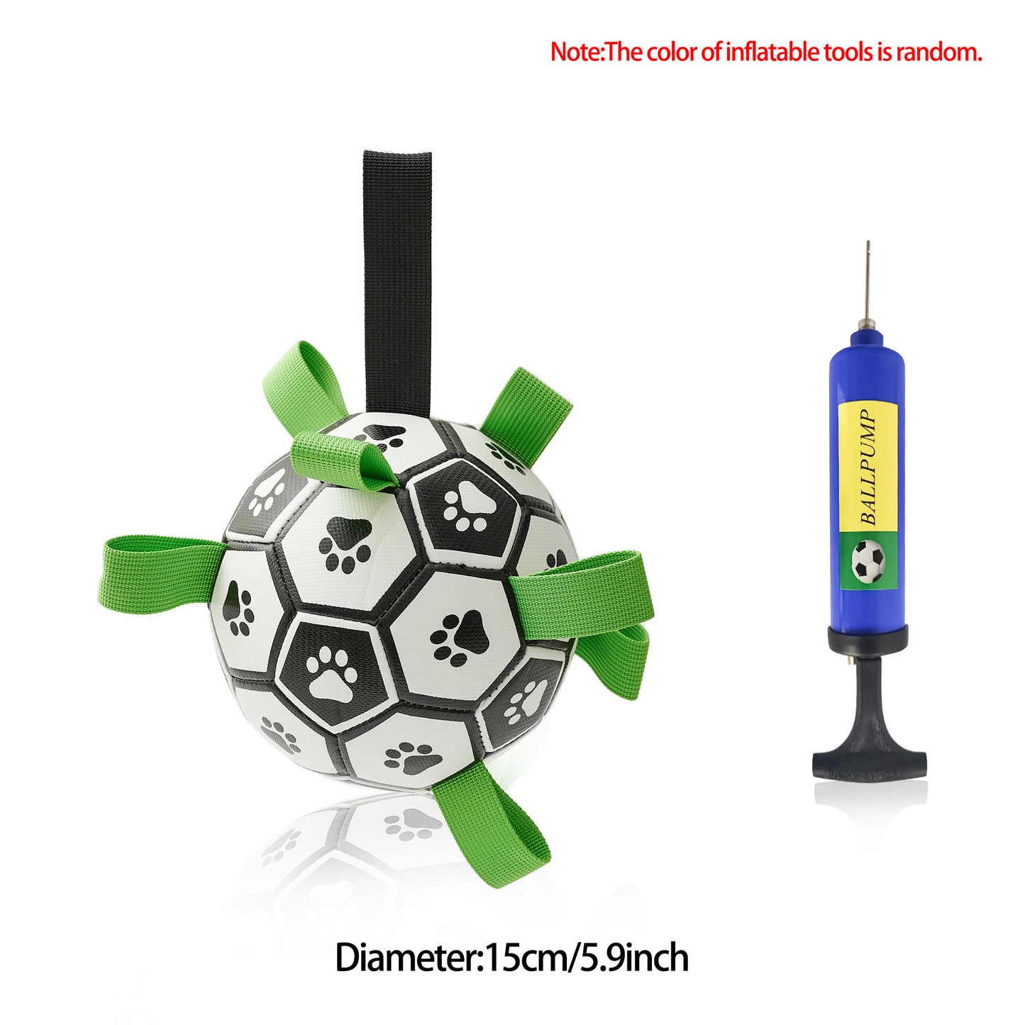 Interactive Dog Soccer Ball – Durable Outdoor Toy for Medium & Large Dogs