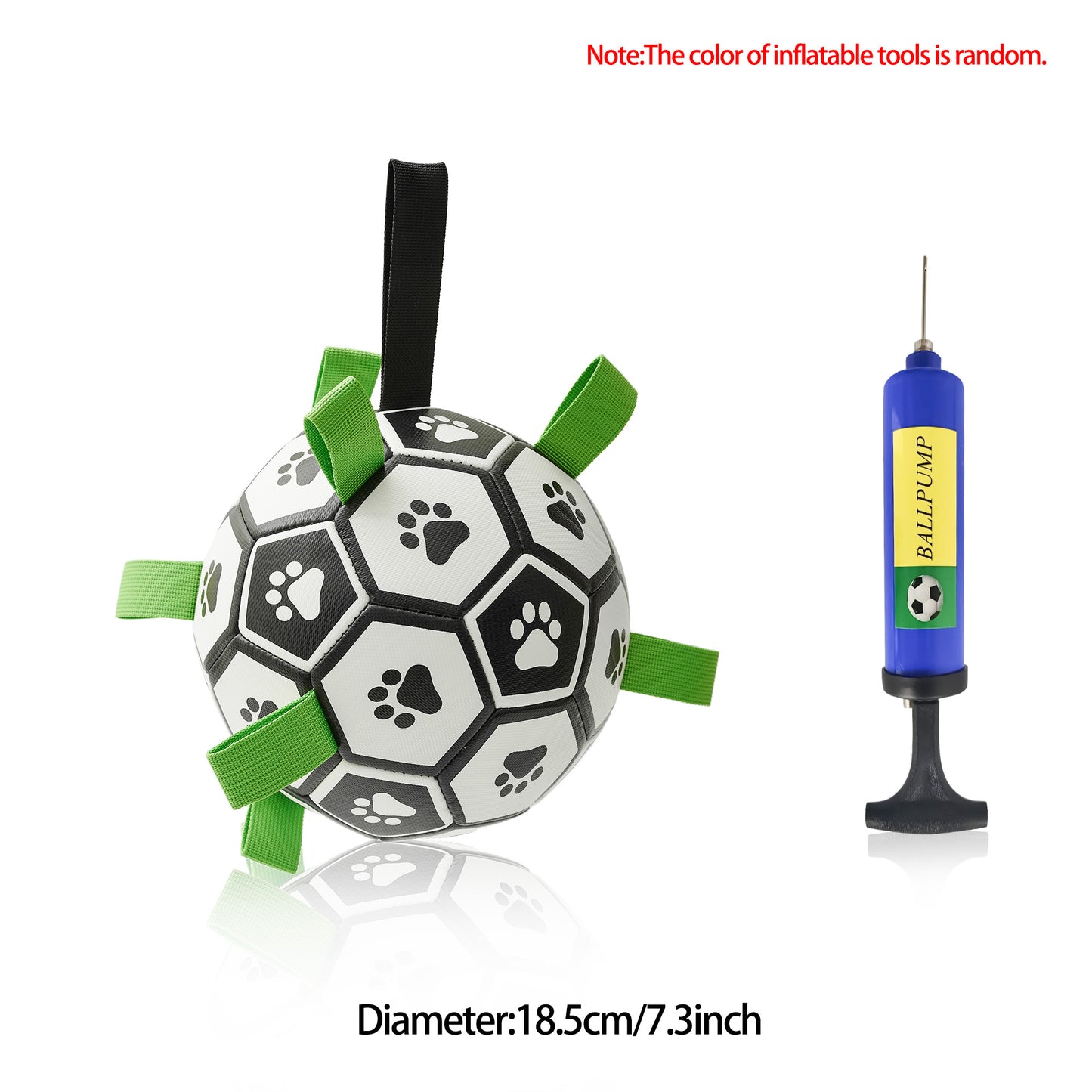 Interactive Dog Soccer Ball – Durable Outdoor Toy for Medium & Large Dogs
