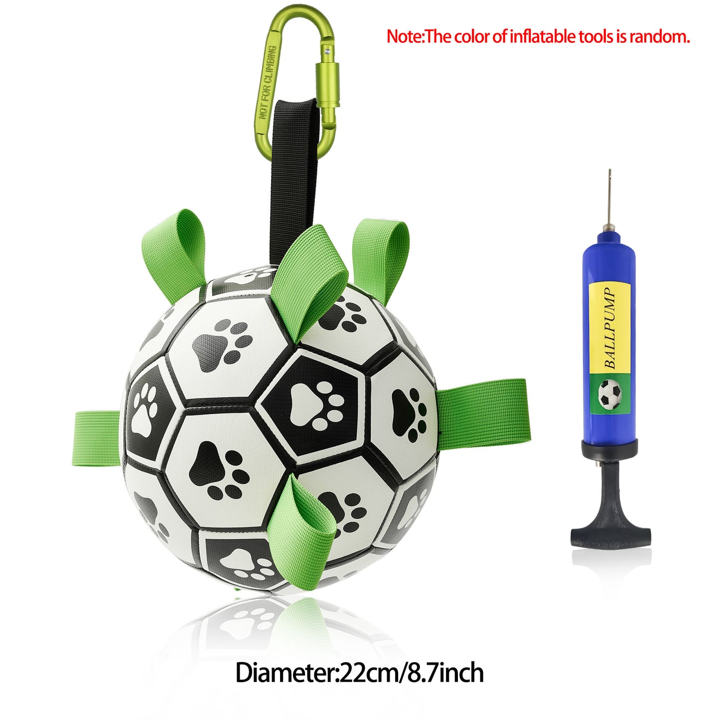 Interactive Dog Soccer Ball – Durable Outdoor Toy for Medium & Large Dogs