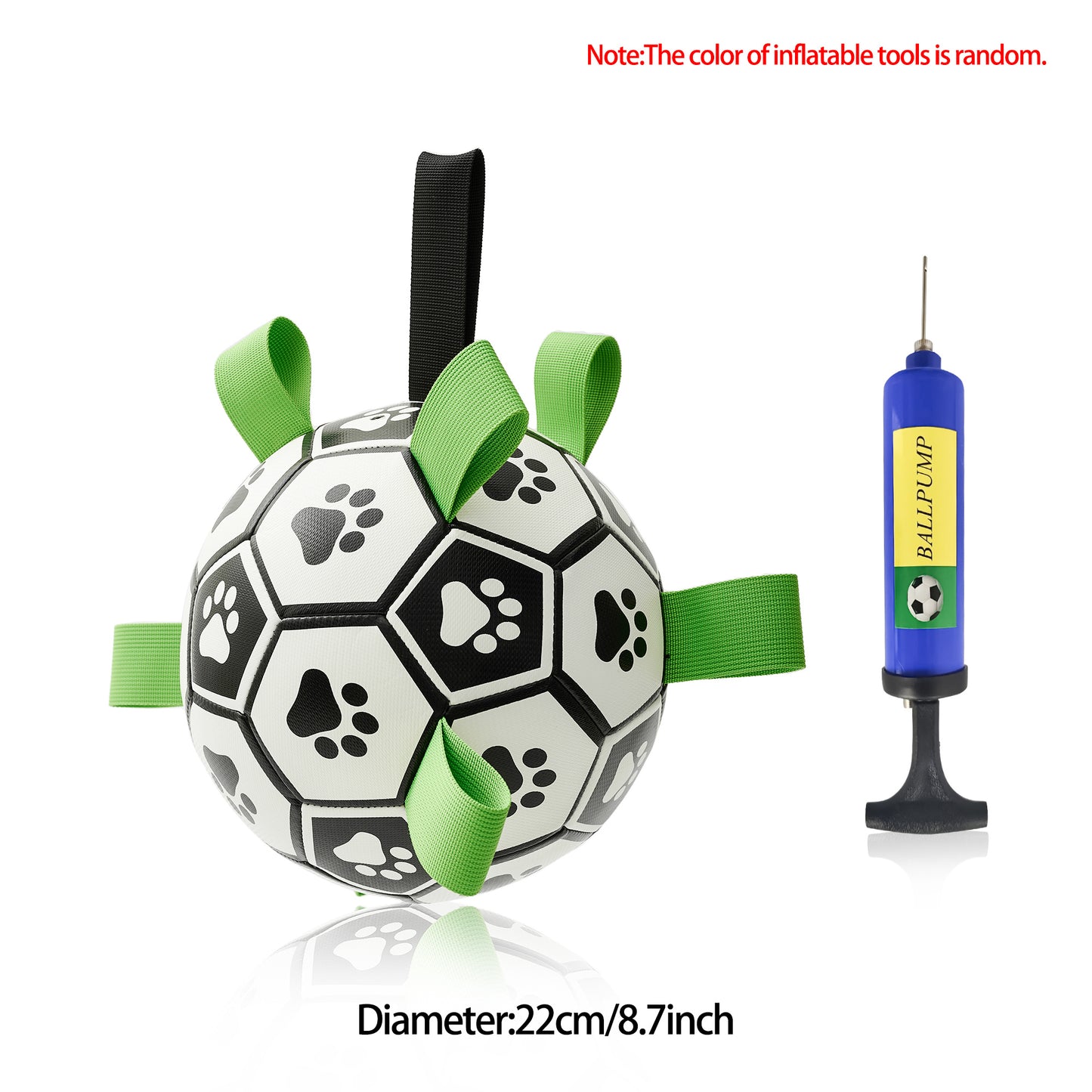 Interactive Dog Soccer Ball – Durable Outdoor Toy for Medium & Large Dogs