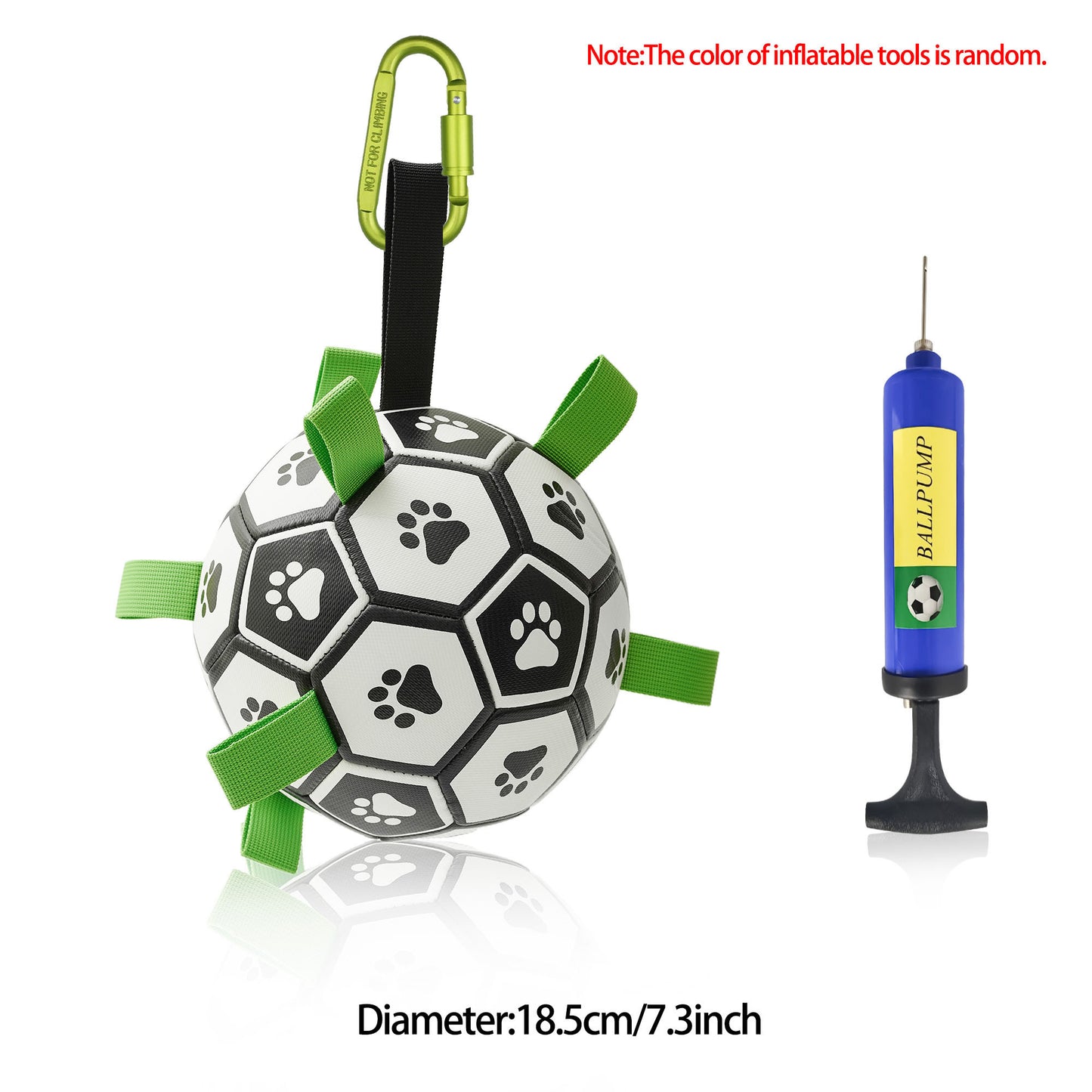 Interactive Dog Soccer Ball – Durable Outdoor Toy for Medium & Large Dogs