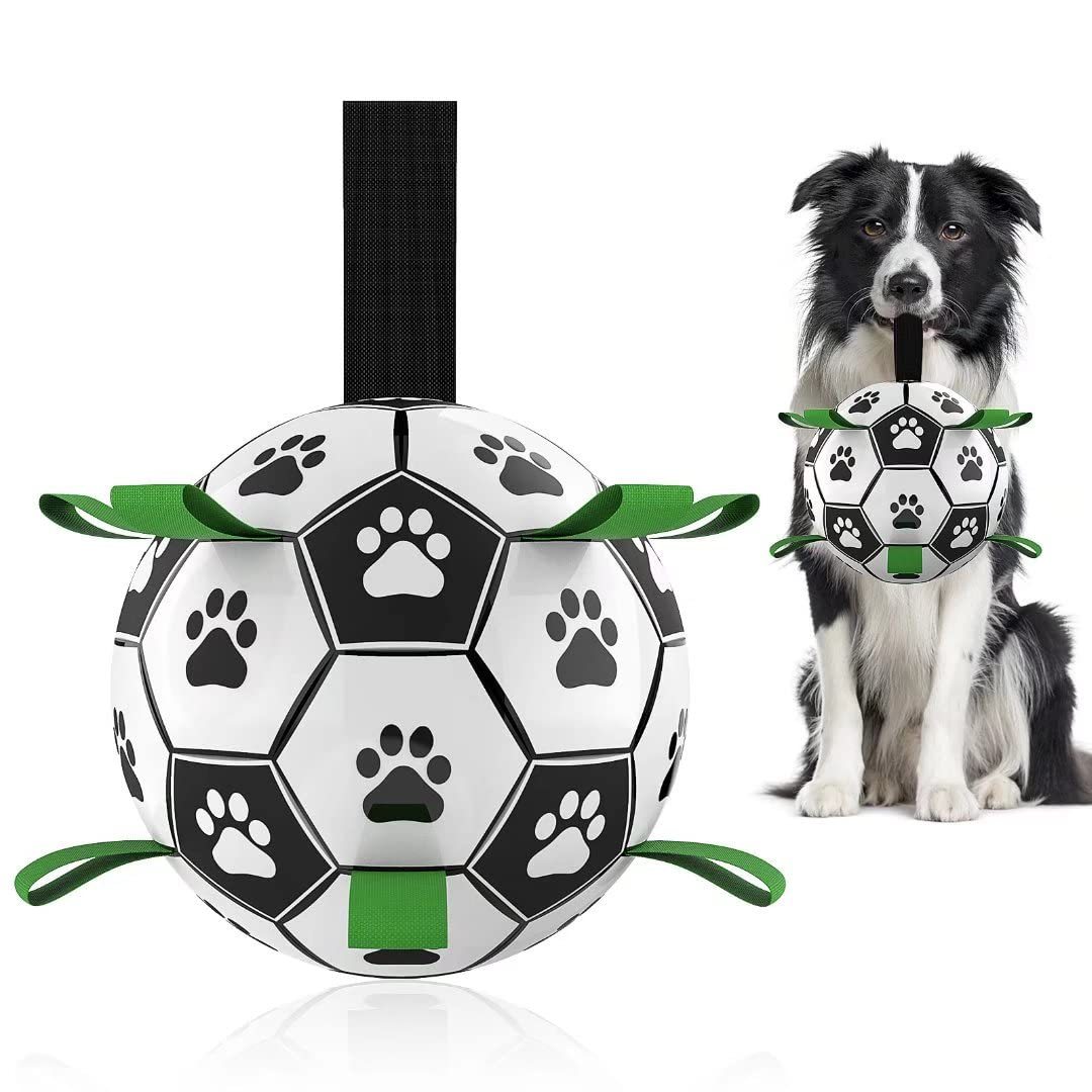 Interactive Dog Soccer Ball – Durable Outdoor Toy for Medium & Large Dogs
