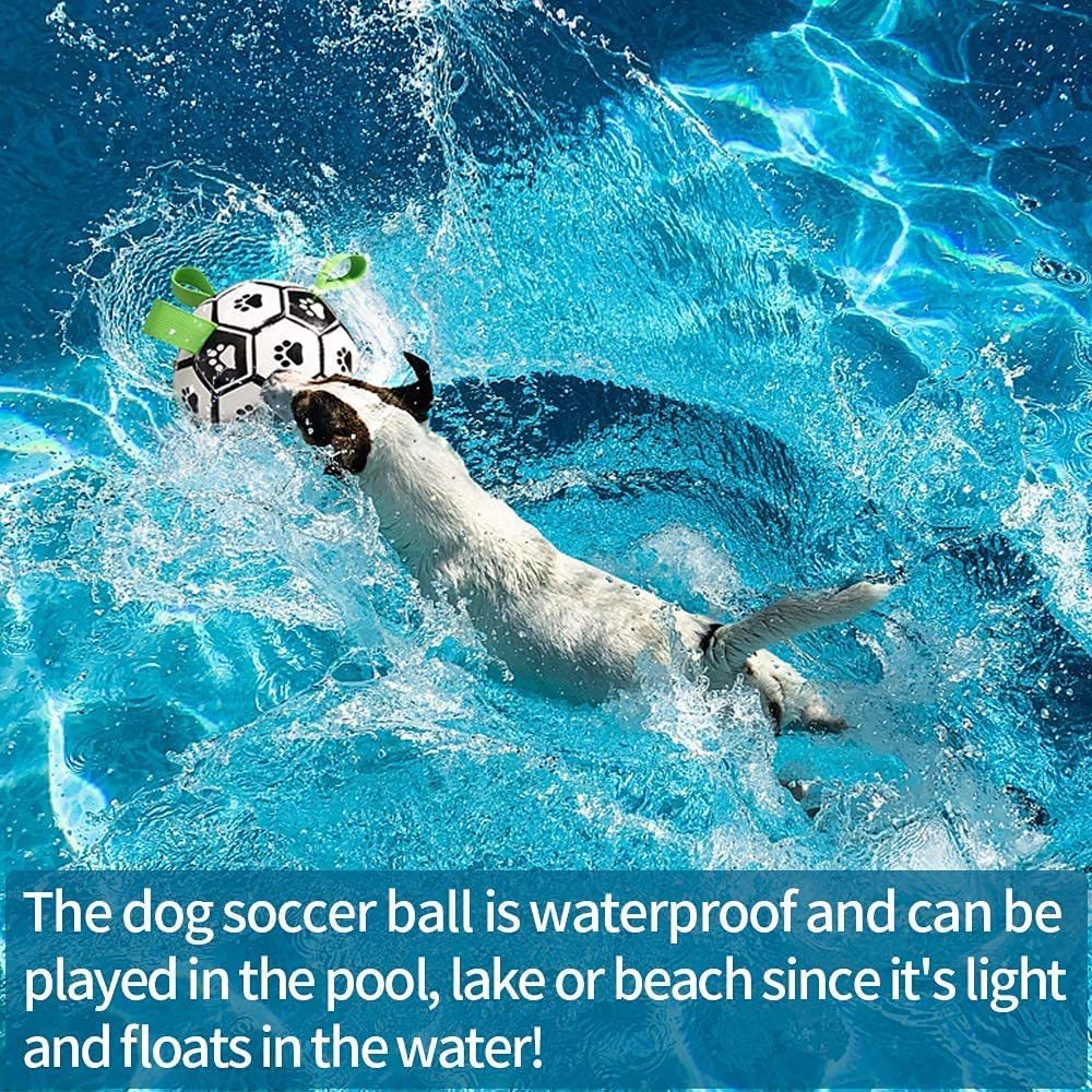 Interactive Dog Soccer Ball – Durable Outdoor Toy for Medium & Large Dogs