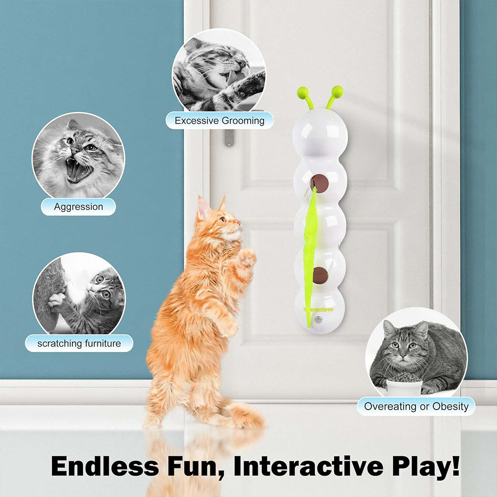 Smart Motion Cat Toy – Rechargeable Interactive Teaser with Moving Tail
