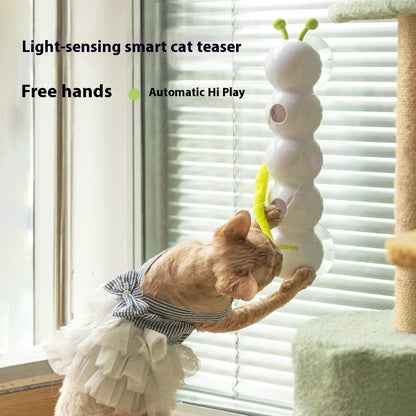 Smart Motion Cat Toy – Rechargeable Interactive Teaser with Moving Tail
