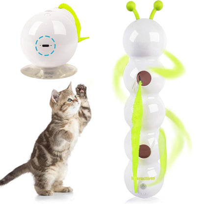 Smart Motion Cat Toy – Rechargeable Interactive Teaser with Moving Tail