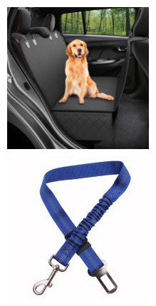 Dog Car Seat Cover with Mesh Window – Pet Hammock & Safety Protector for Rear Seats | Zipper, Pocket & Travel-Friendly Design