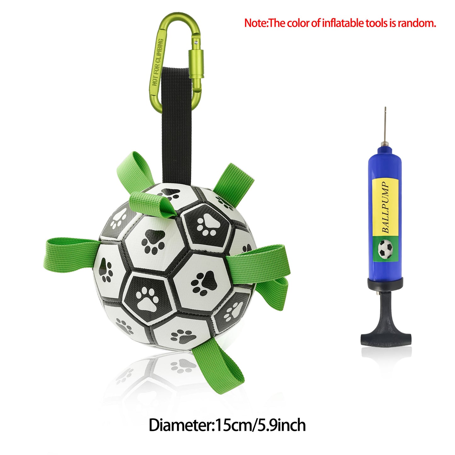 Interactive Dog Soccer Ball – Durable Outdoor Toy for Medium & Large Dogs