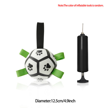 Interactive Dog Soccer Ball – Durable Outdoor Toy for Medium & Large Dogs
