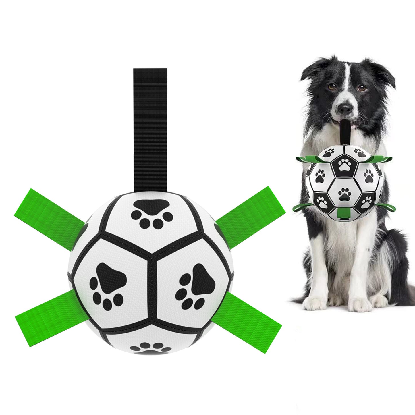 Interactive Dog Soccer Ball – Durable Outdoor Toy for Medium & Large Dogs