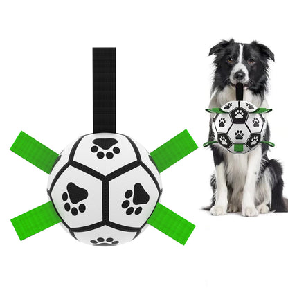 Interactive Dog Soccer Ball – Durable Outdoor Toy for Medium & Large Dogs
