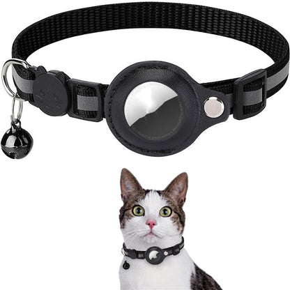 Reflective Waterproof AirTag Collar Holder Case – Protective Nylon Cover for Dog, Cat, Puppy, Kitten