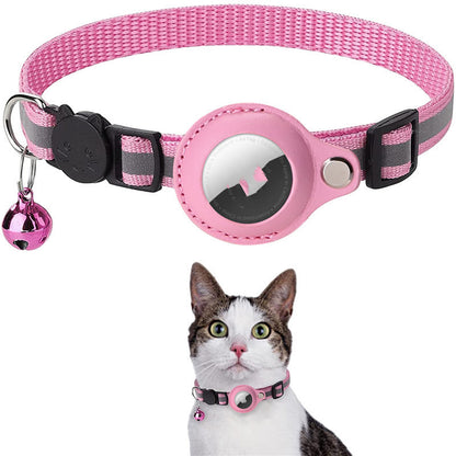 Reflective Waterproof AirTag Collar Holder Case – Protective Nylon Cover for Dog, Cat, Puppy, Kitten