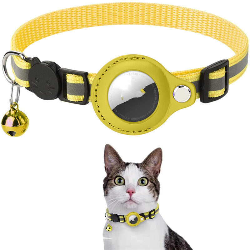 Reflective Waterproof AirTag Collar Holder Case – Protective Nylon Cover for Dog, Cat, Puppy, Kitten