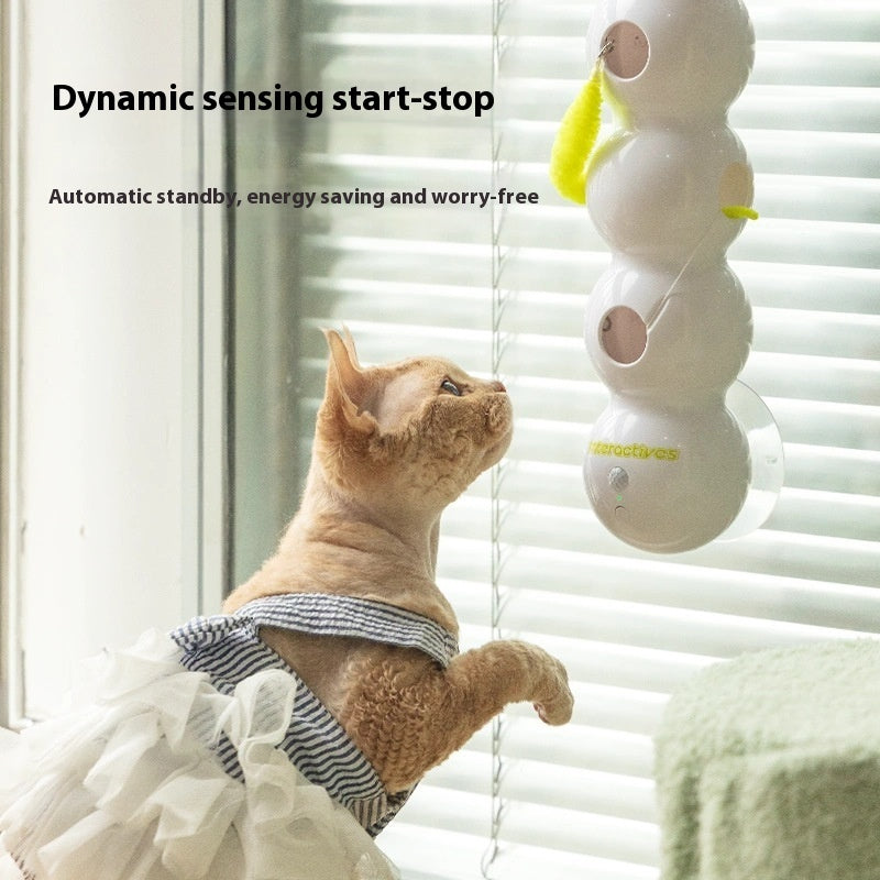 Smart Motion Cat Toy – Rechargeable Interactive Teaser with Moving Tail