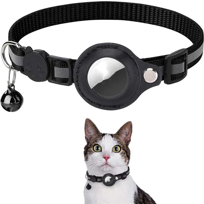 Reflective Waterproof AirTag Collar Holder Case – Protective Nylon Cover for Dog, Cat, Puppy, Kitten