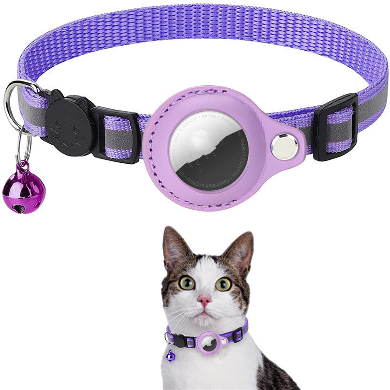 Reflective Waterproof AirTag Collar Holder Case – Protective Nylon Cover for Dog, Cat, Puppy, Kitten